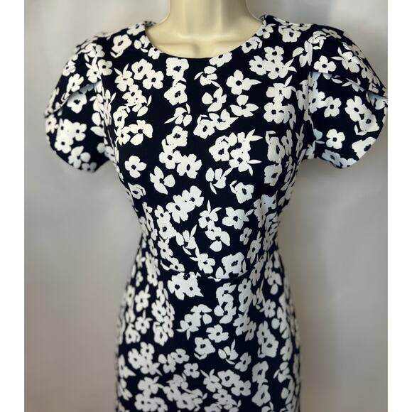 Ann Taylor Factory Floral Shift Dress - Size 0P - Picture 5 of 7